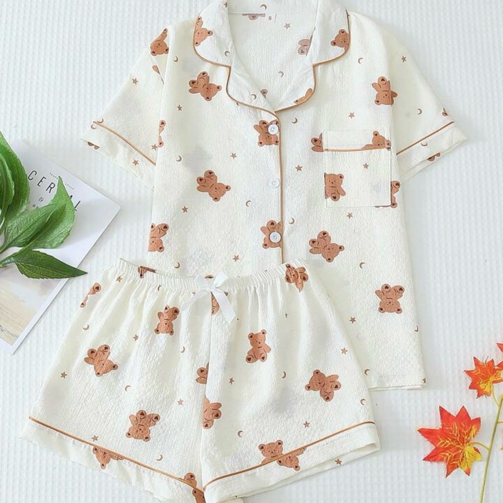 New💕Pajama short set with adorable 🧸Bears